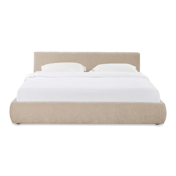 Isla Taupe Textured Performance Velvet Bed - King