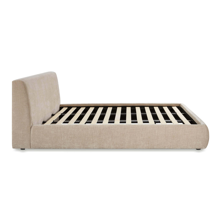 Isla Taupe Textured Performance Velvet Bed - King