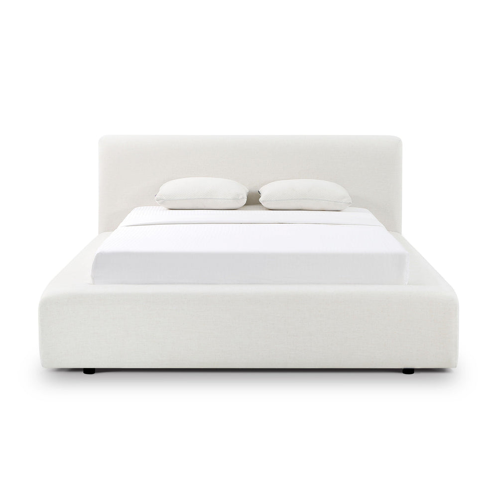 Meena Cream Upcycled Performance Linen Storage Bed