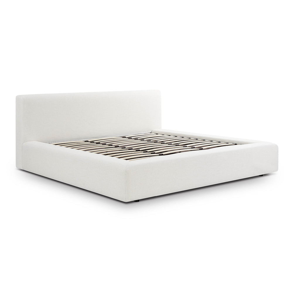 Meena Cream Upcycled Performance Linen Storage Bed