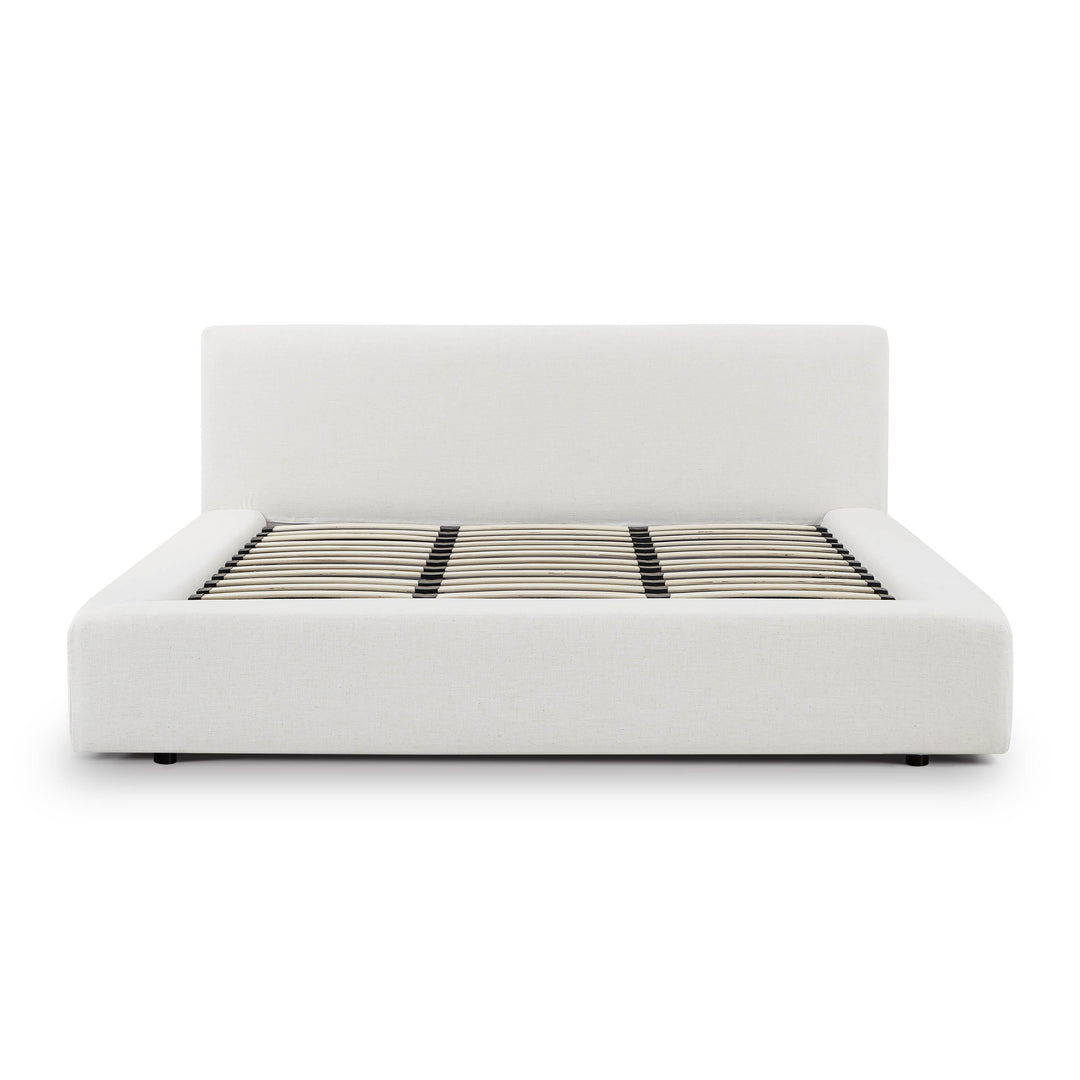 Meena Cream Upcycled Performance Linen Storage Bed - King