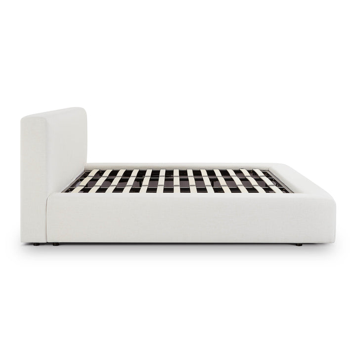 Meena Cream Upcycled Performance Linen Storage Bed - King