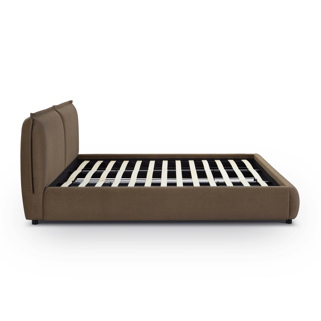 Mel Brown Performance Faux Mohair Velvet Bed - King
