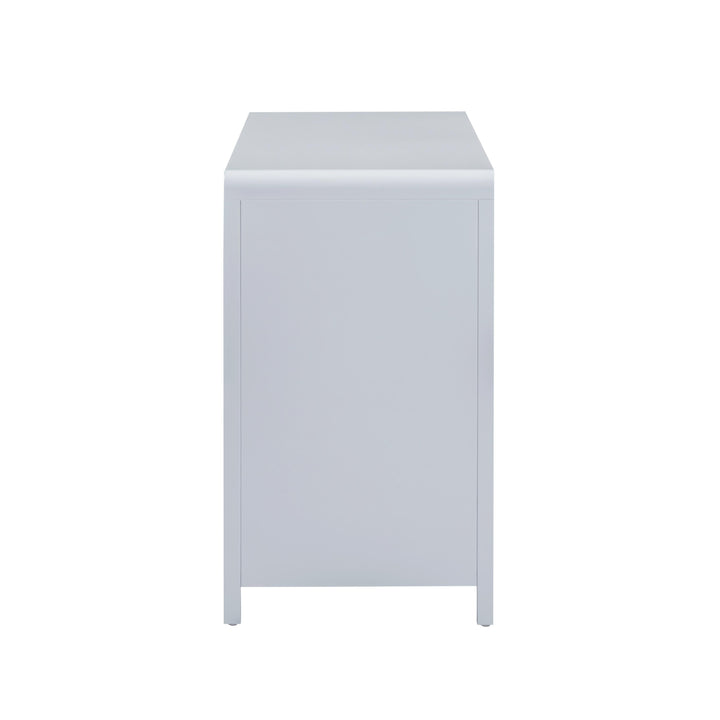 Patty 62" Blue Rattan 6-Drawer Dresser