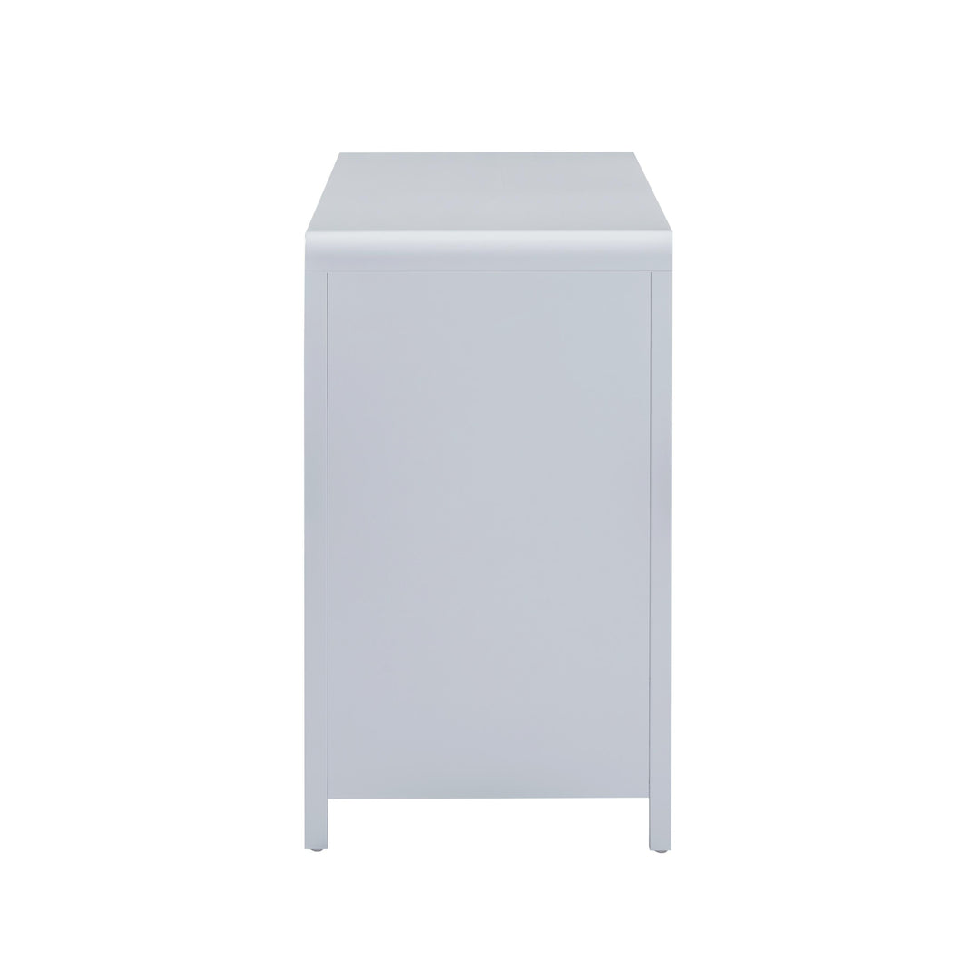 Patty 62" Blue Rattan 6-Drawer Dresser