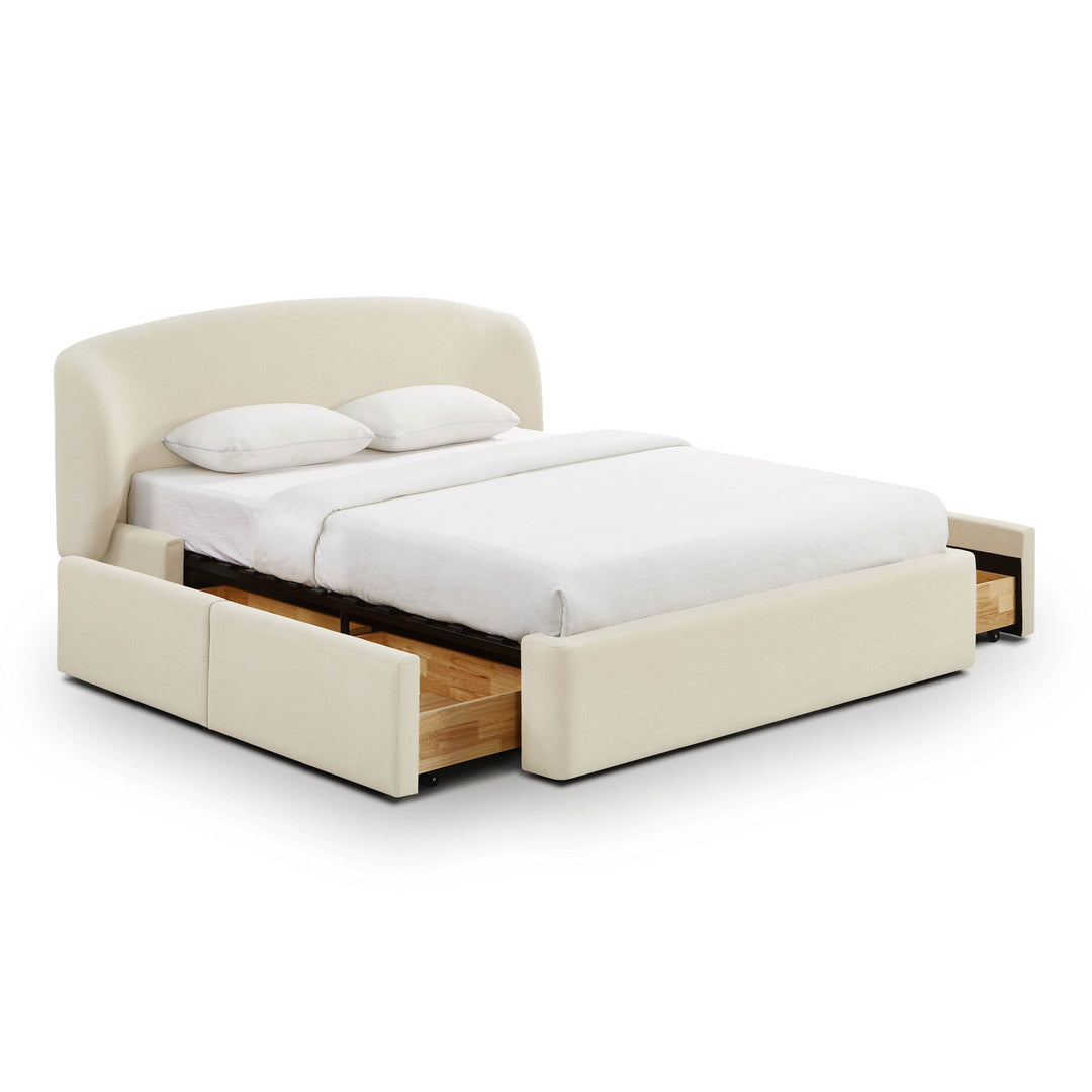 Corey Upcycled Performance Linen Storage Bed
