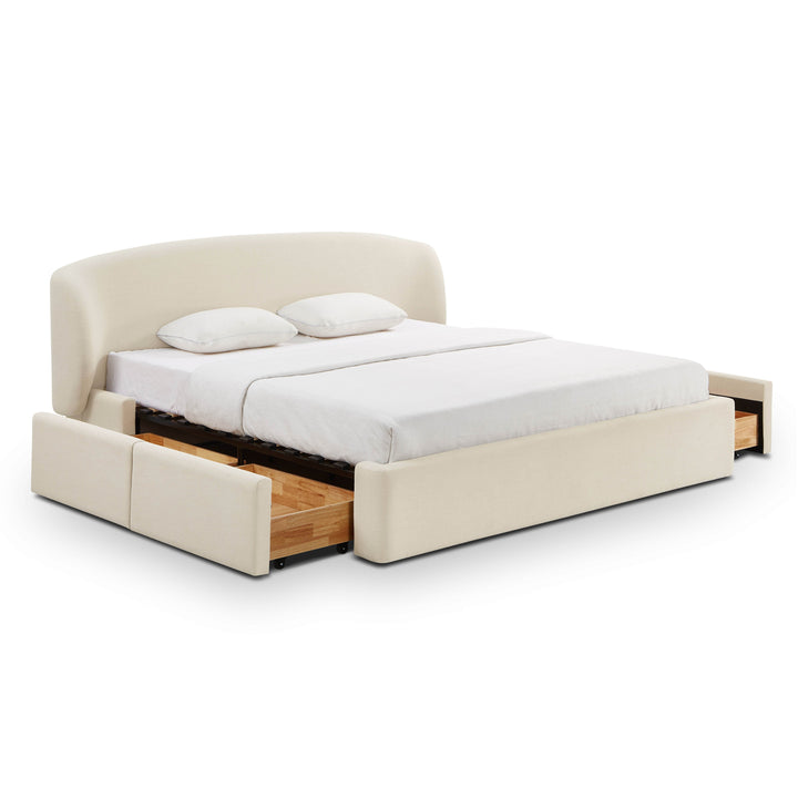Corey Upcycled Performance Linen Storage Bed
