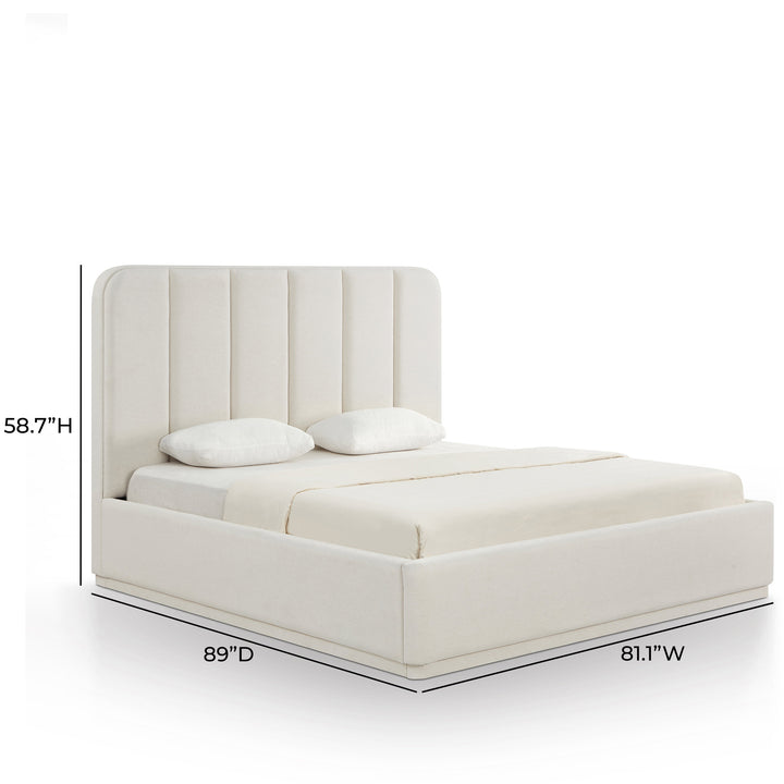 Parker Cream Performance Chenille Bed - King