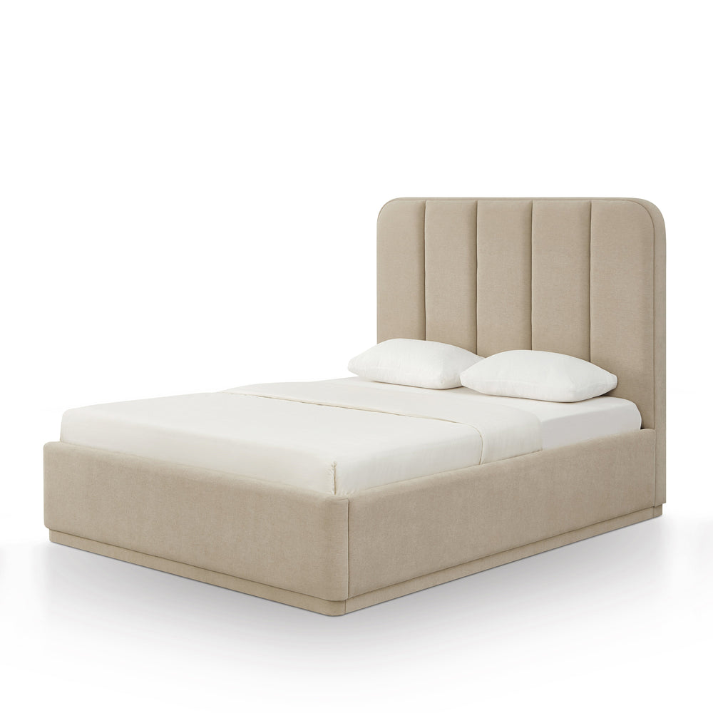 Parker Tan Performance Chenille Bed - Queen