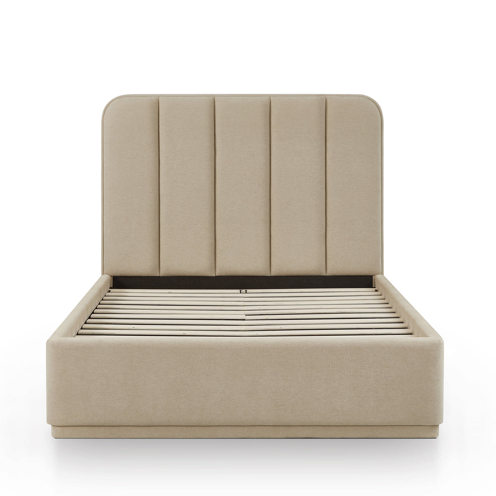 Parker Tan Performance Chenille Bed - Queen