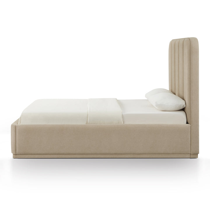 Parker Tan Performance Chenille Bed - Queen