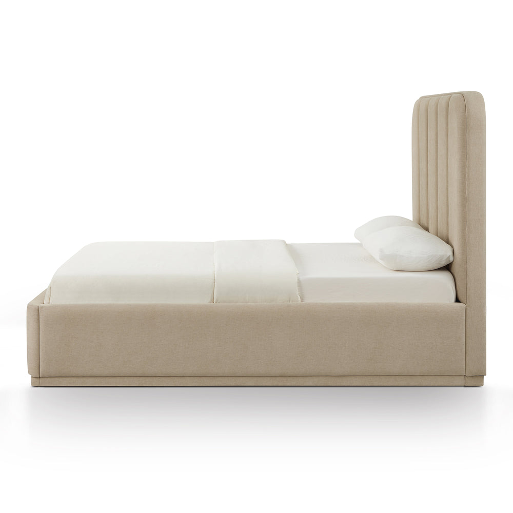 Parker Tan Performance Chenille Bed - Queen