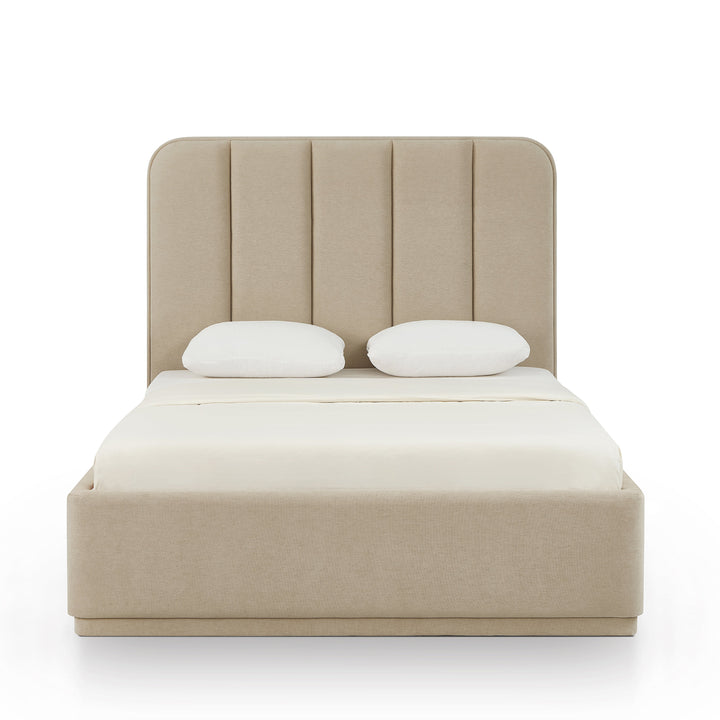 Parker Tan Performance Chenille Bed - Queen