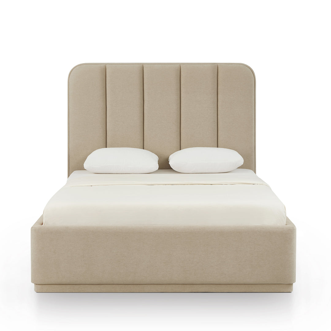 Parker Tan Performance Chenille Bed - Queen