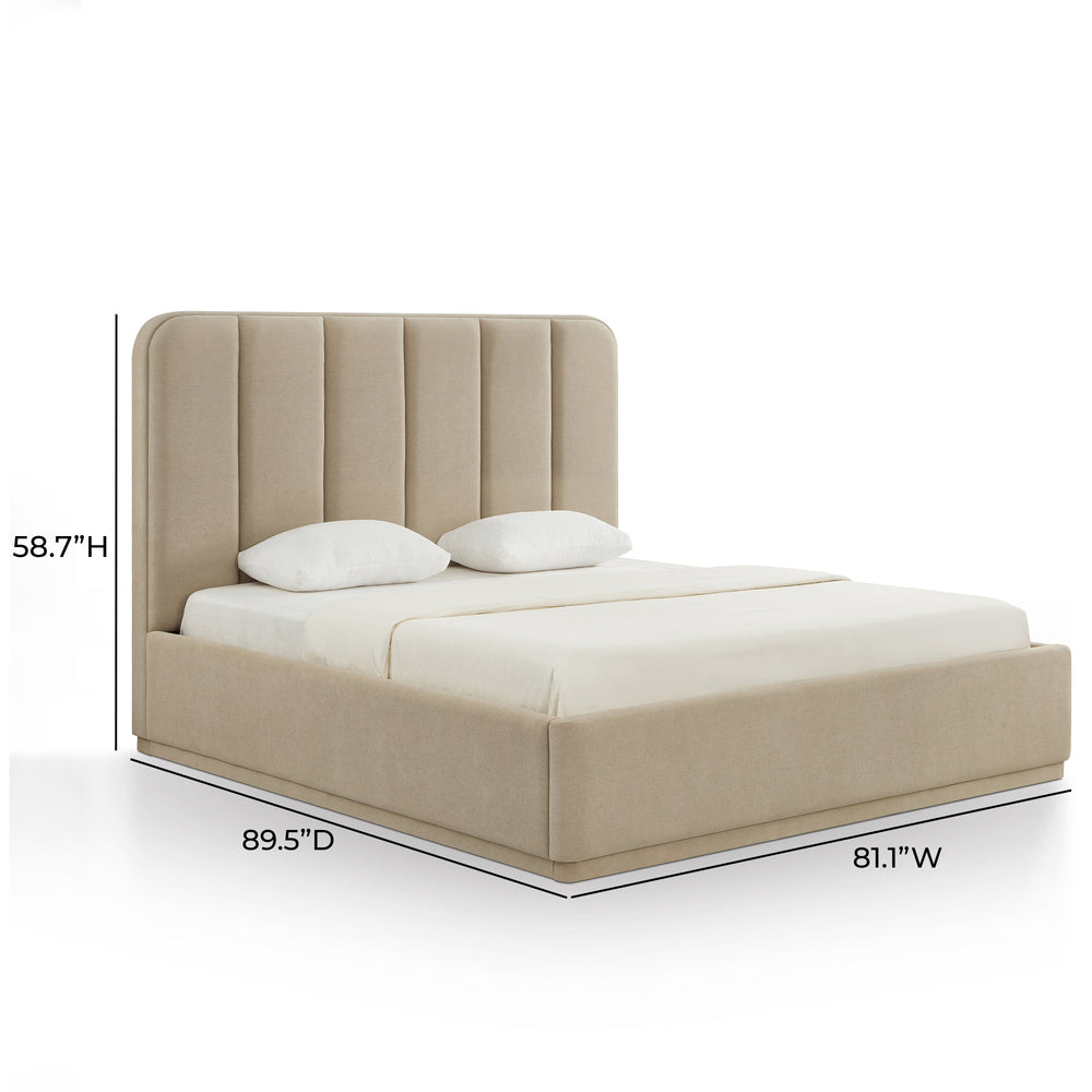 Parker Tan Performance Chenille Bed - King