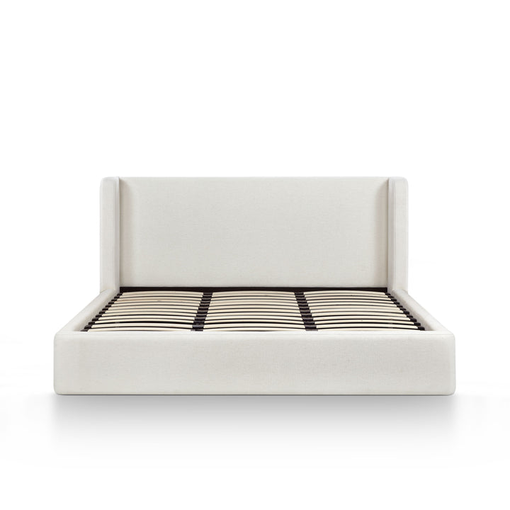 Harmony Cream Performance Chenille Storage Bed - King