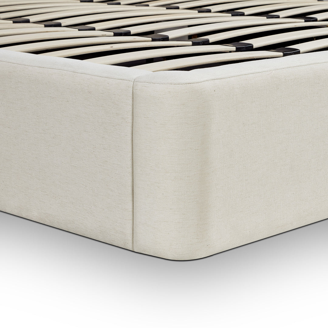 Harmony Cream Performance Chenille Storage Bed - King