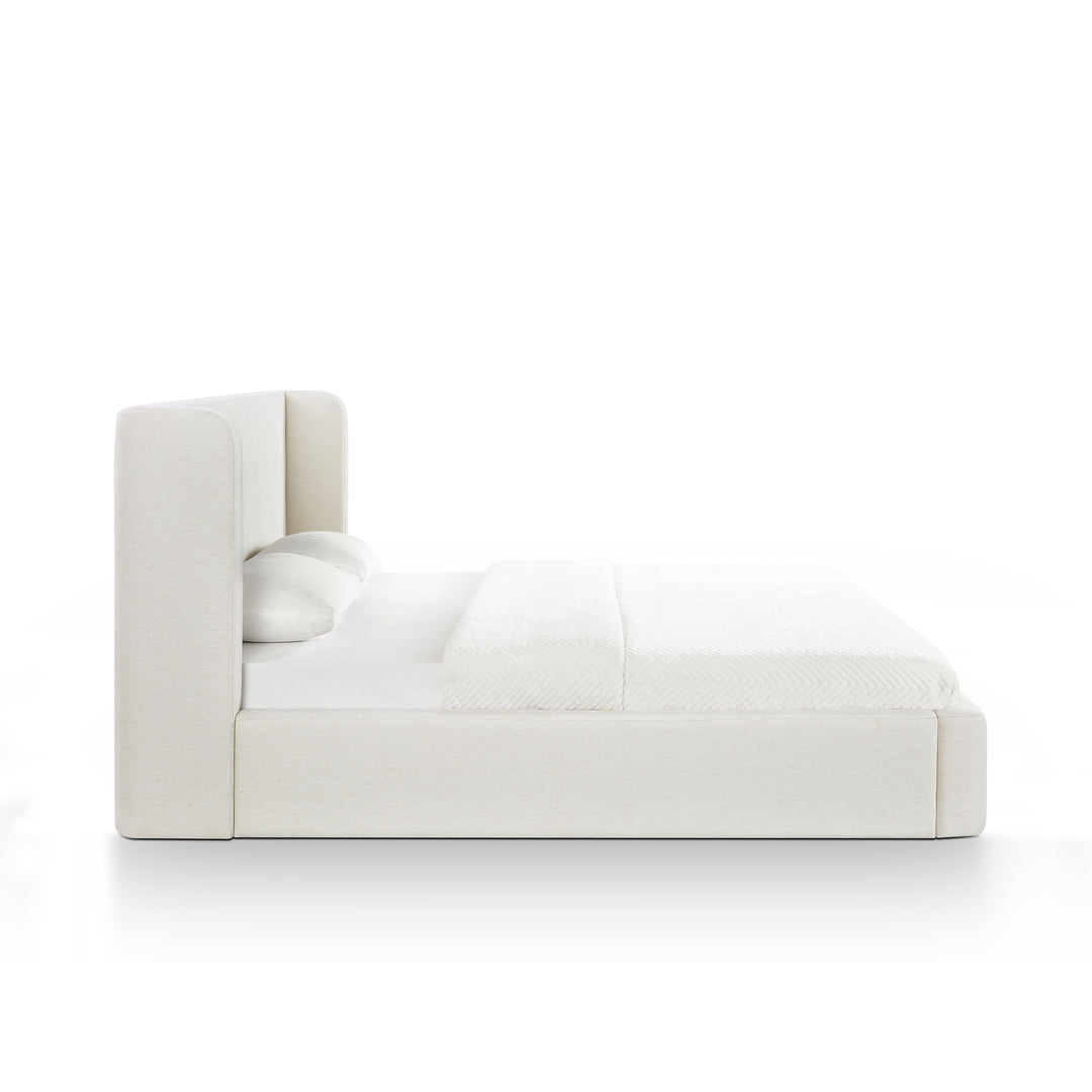 Harmony Cream Performance Chenille Storage Bed - King