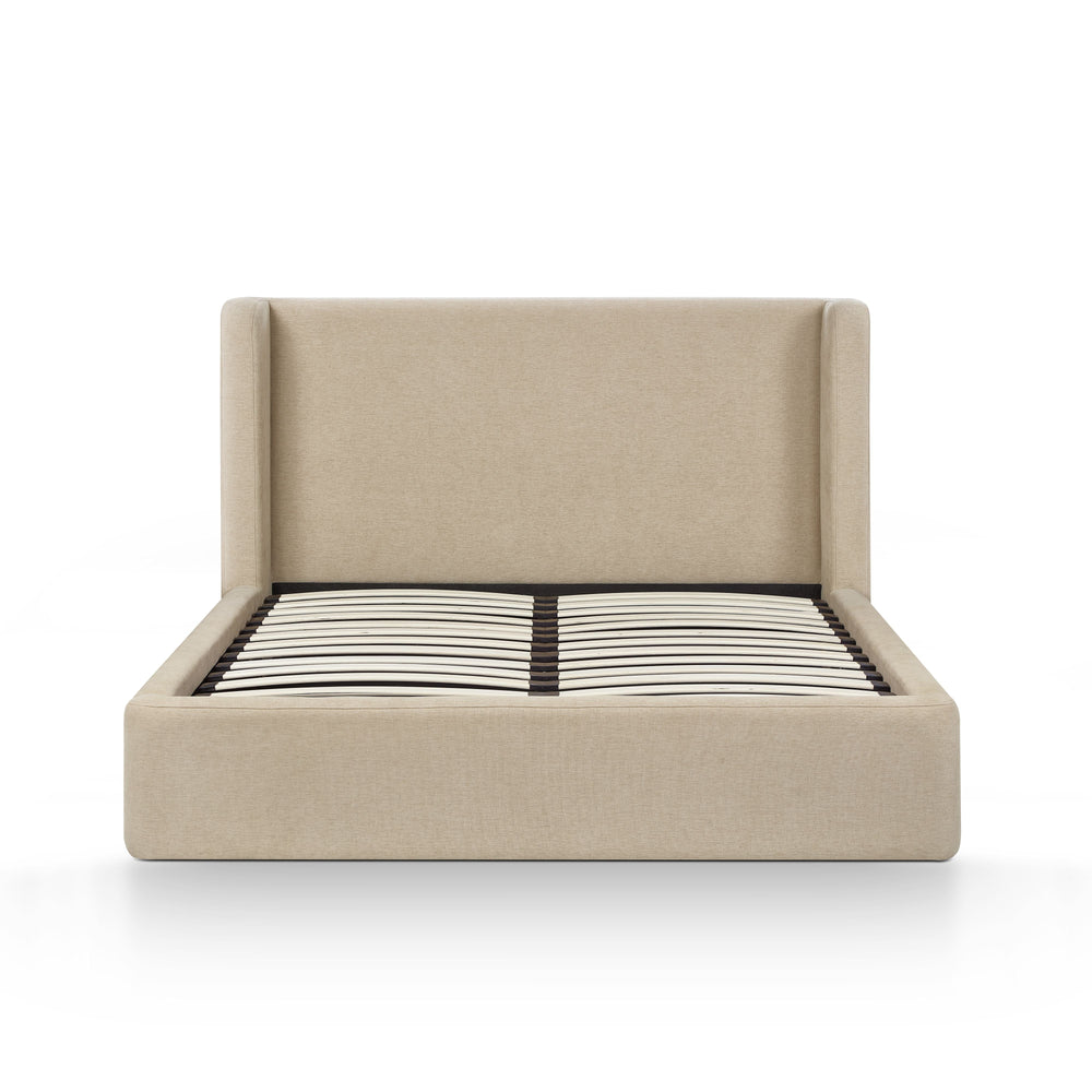 Harmony Tan Performance Chenille Storage Bed - Queen