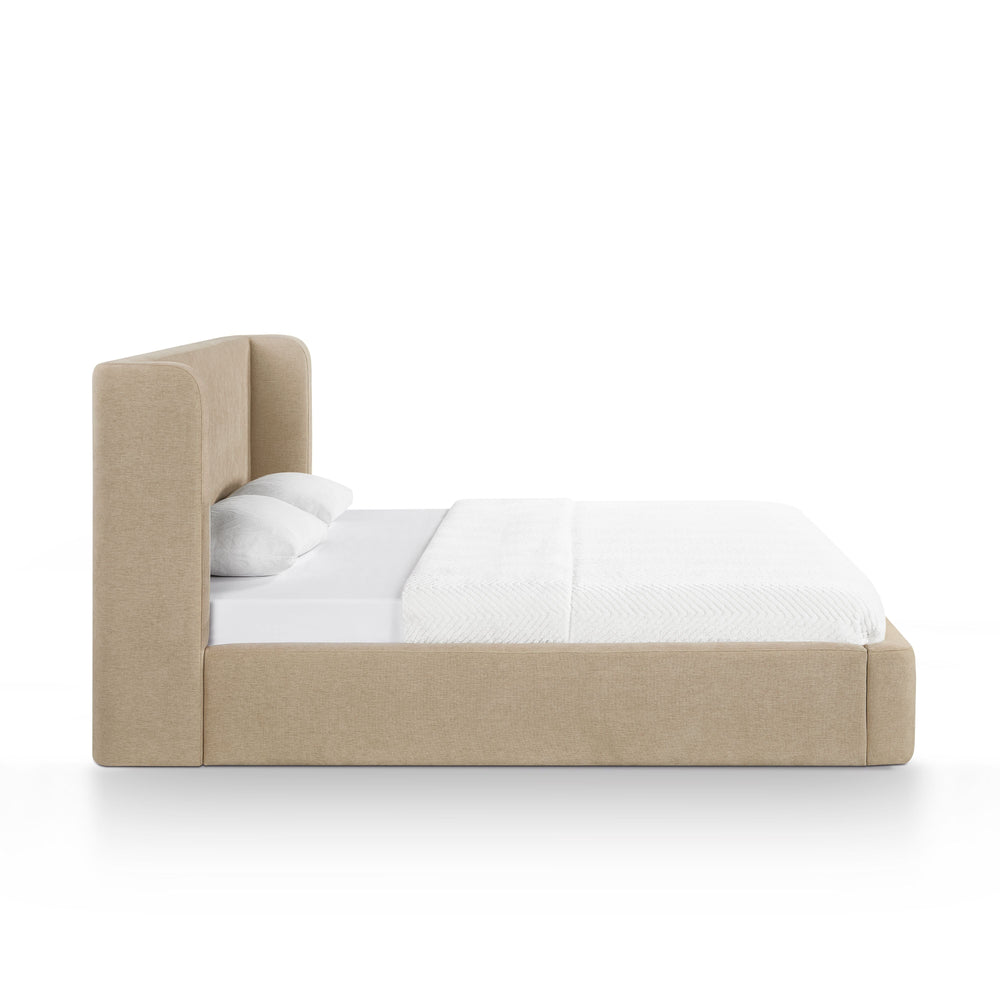Harmony Tan Performance Chenille Storage Bed - King