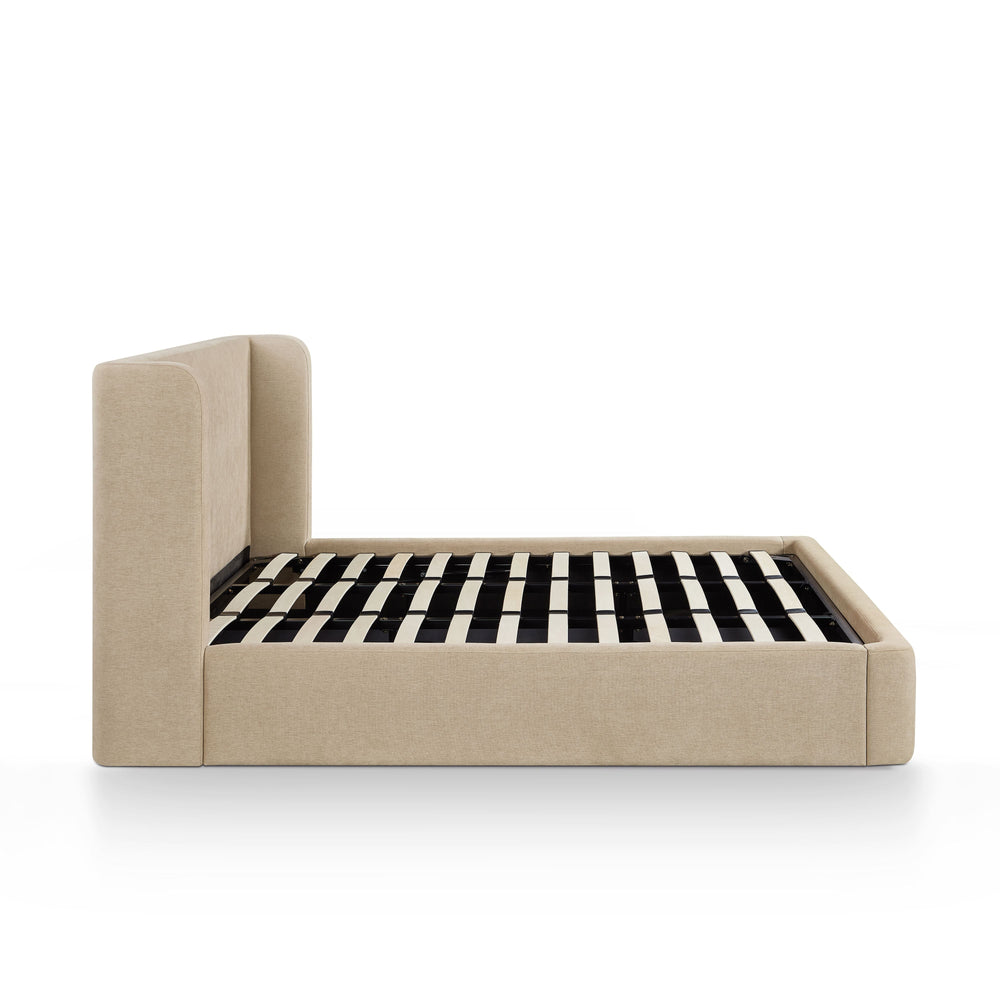 Harmony Tan Performance Chenille Storage Bed - King