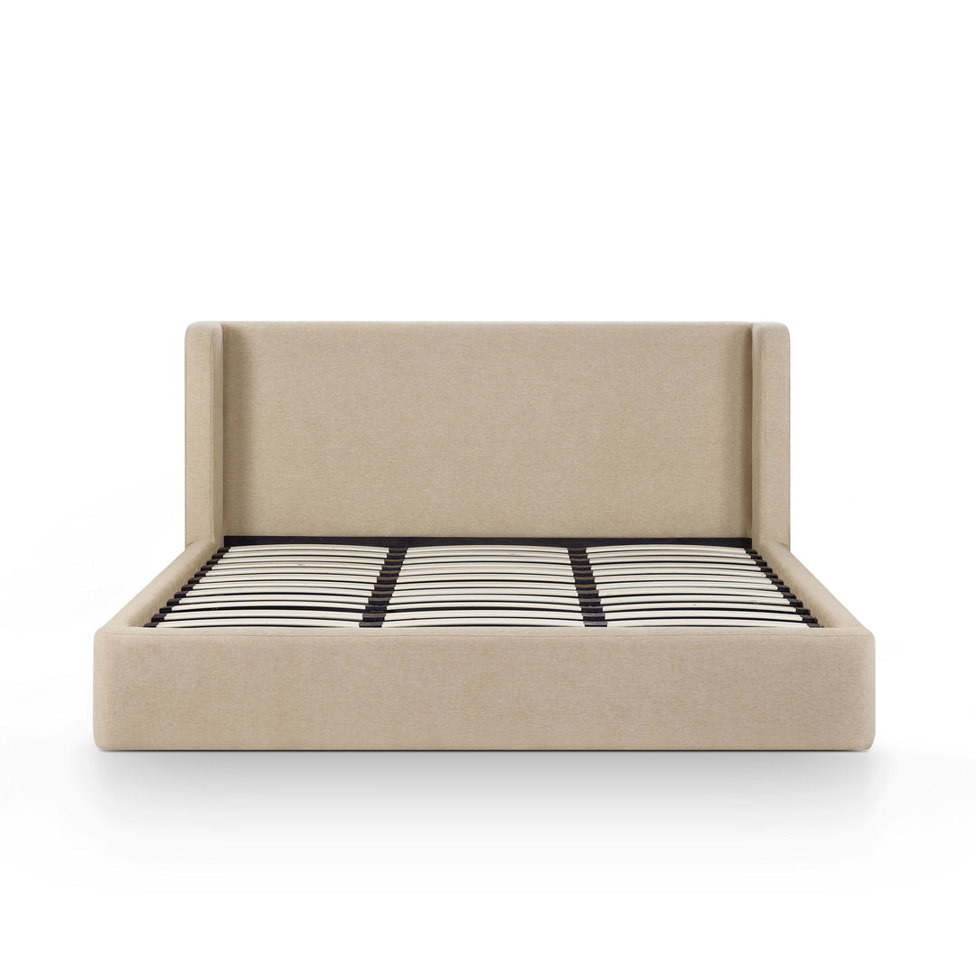 Harmony Tan Performance Chenille Storage Bed - King