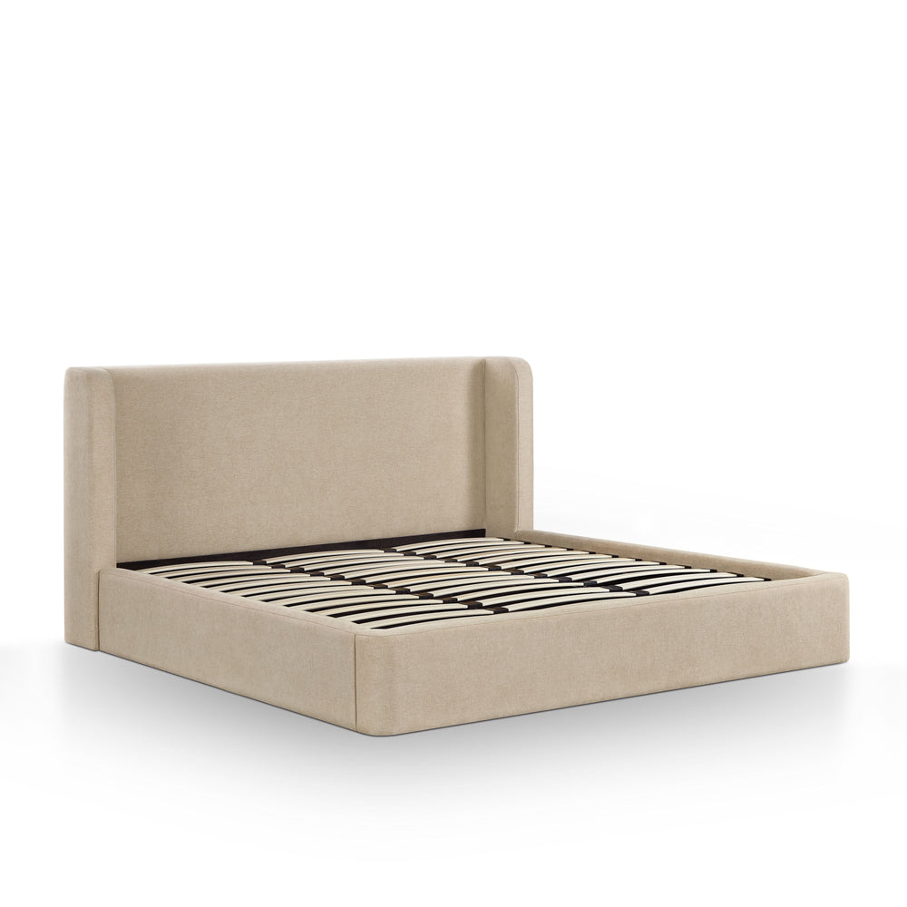 Harmony Tan Performance Chenille Storage Bed - King