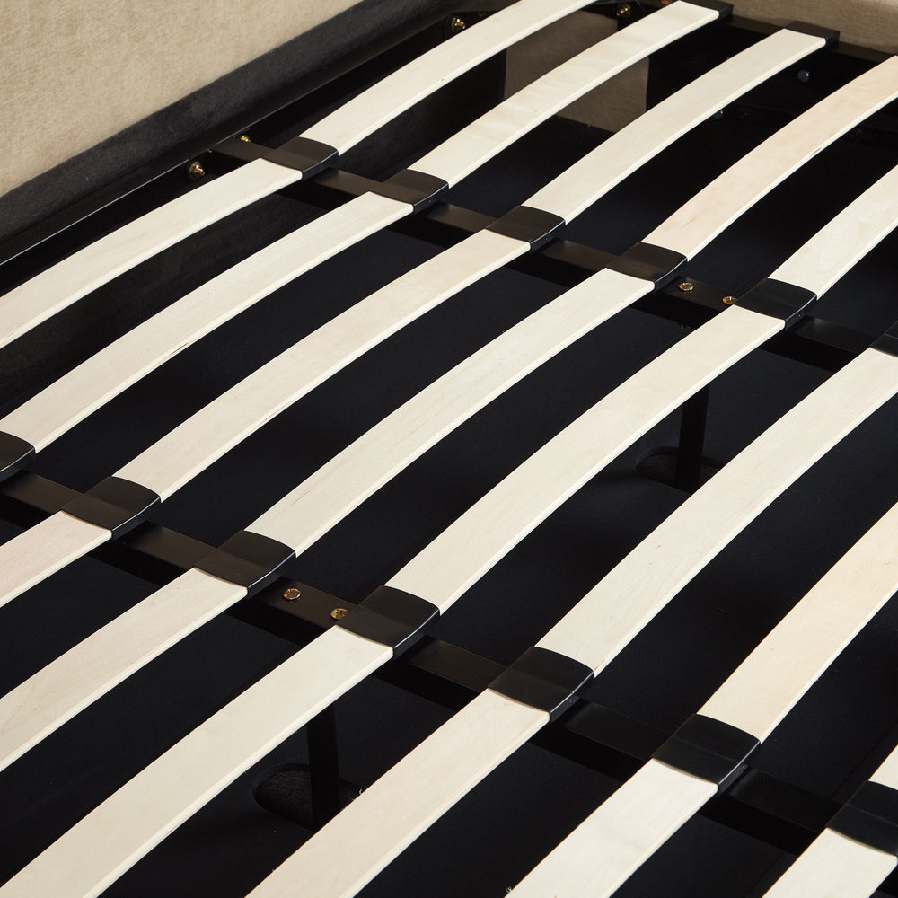 Harmony Tan Performance Chenille Storage Bed - King