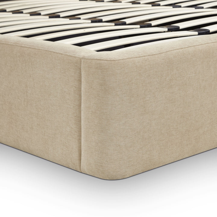 Harmony Tan Performance Chenille Storage Bed - King