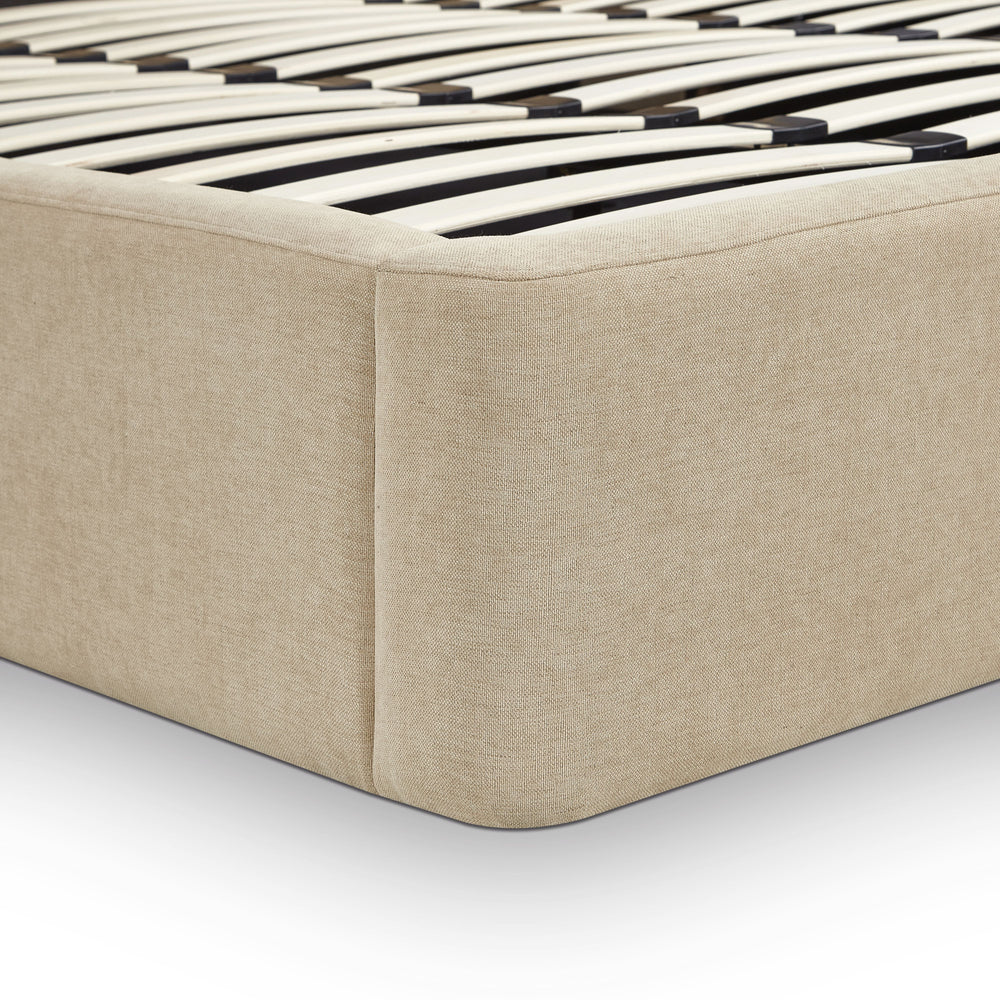 Harmony Tan Performance Chenille Storage Bed - King