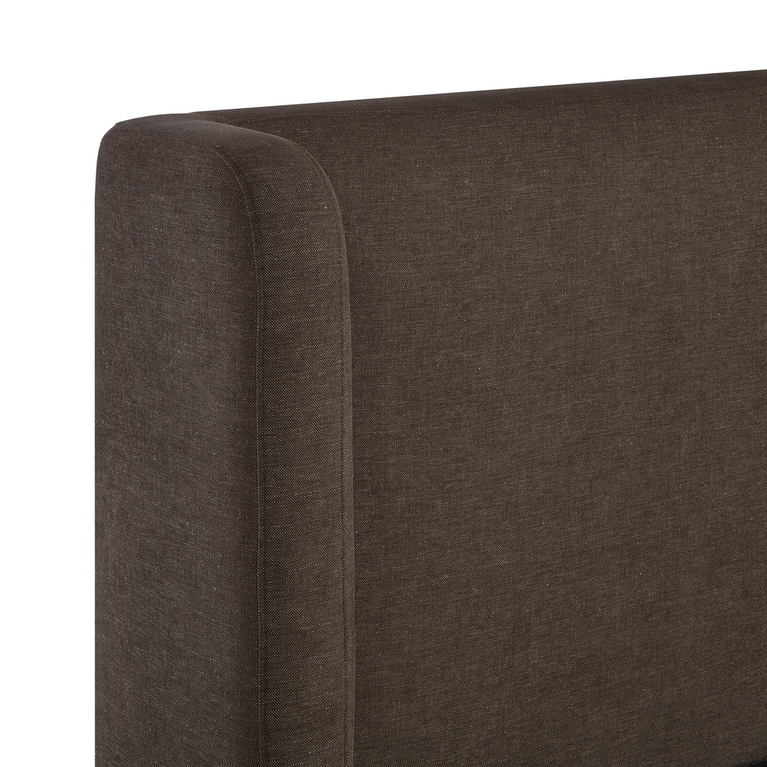 Harmony Chocolate Brown Performance Chenille Storage Bed - King