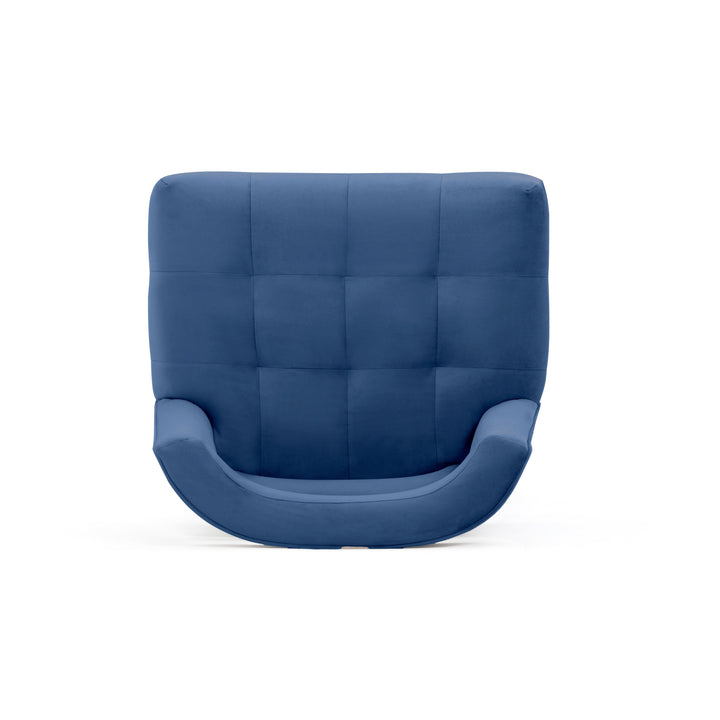 Hart Navy Performance Velvet Bar Stool