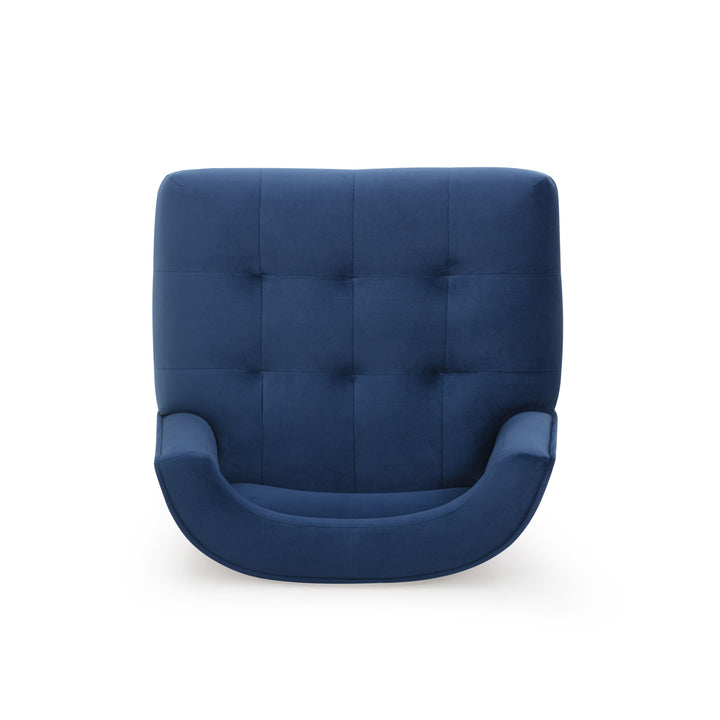 Hart Navy Performance Velvet Counter Stool