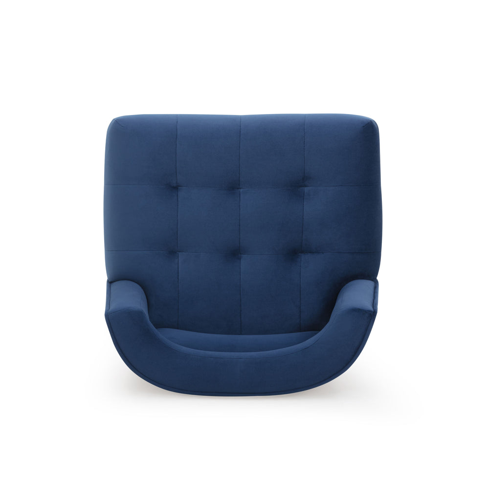 Hart Navy Performance Velvet Counter Stool