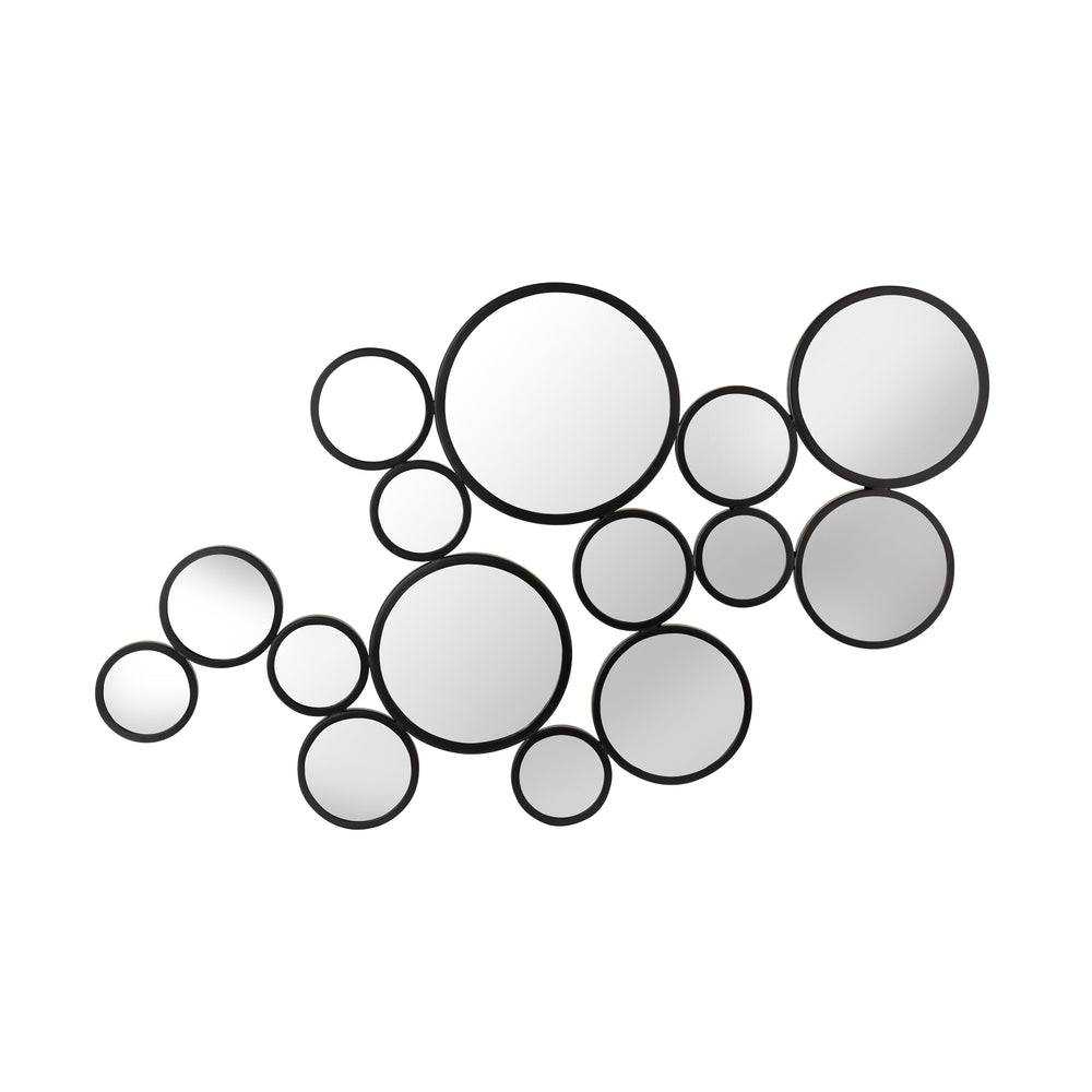Zoha 46"X25" Black Wall Mirror