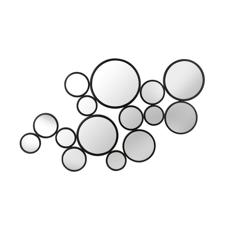 TOV Furniture Zoha 46"X25" Black Wall Mirror