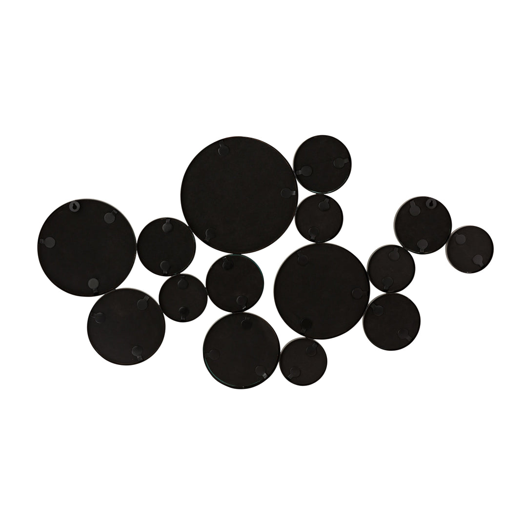 Zoha 46"X25" Black Wall Mirror