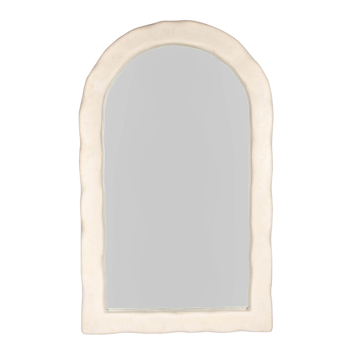 Kaia 48"X79" Cream Textured Floor Mirror