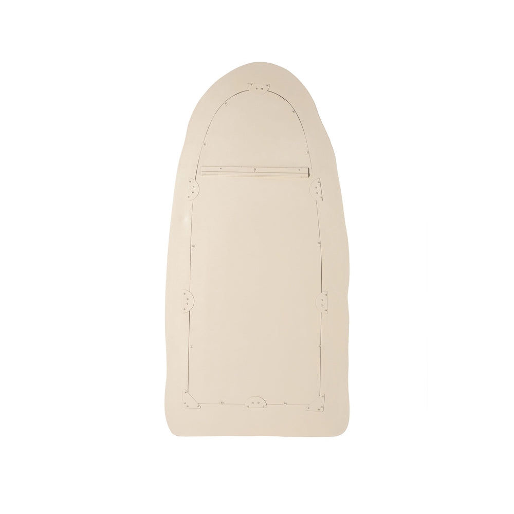 Kaia 32"X64" Cream Textured Small Floor Mirror