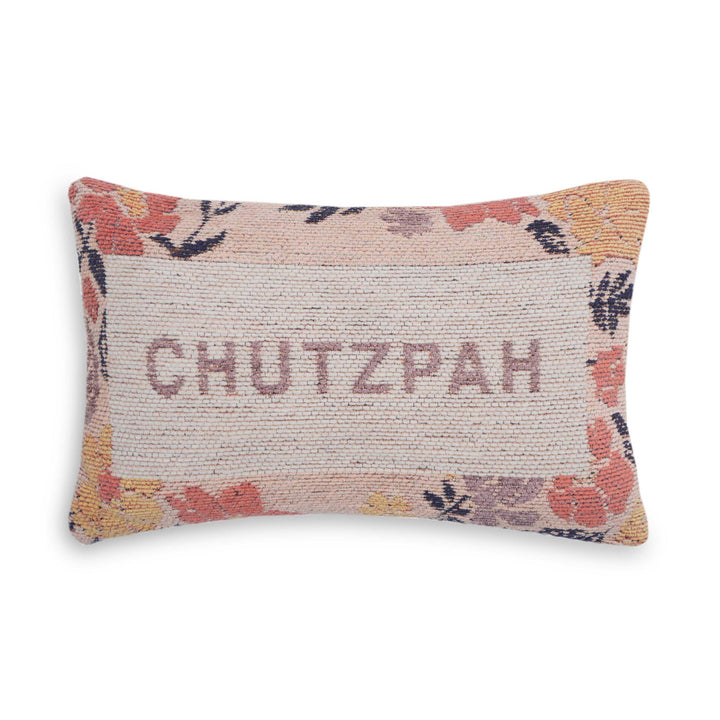 Chutzpah 15"X9" Jacquard Woven Throw Pillow