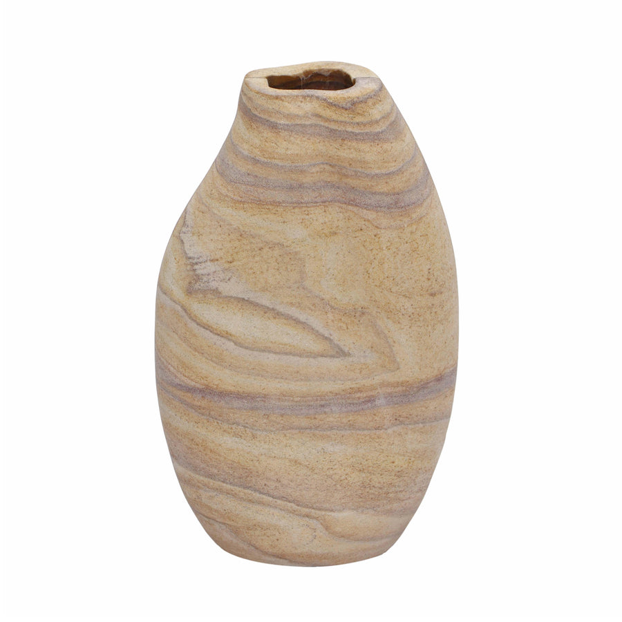 TOV Furniture Saava Sandstone Curved Vase