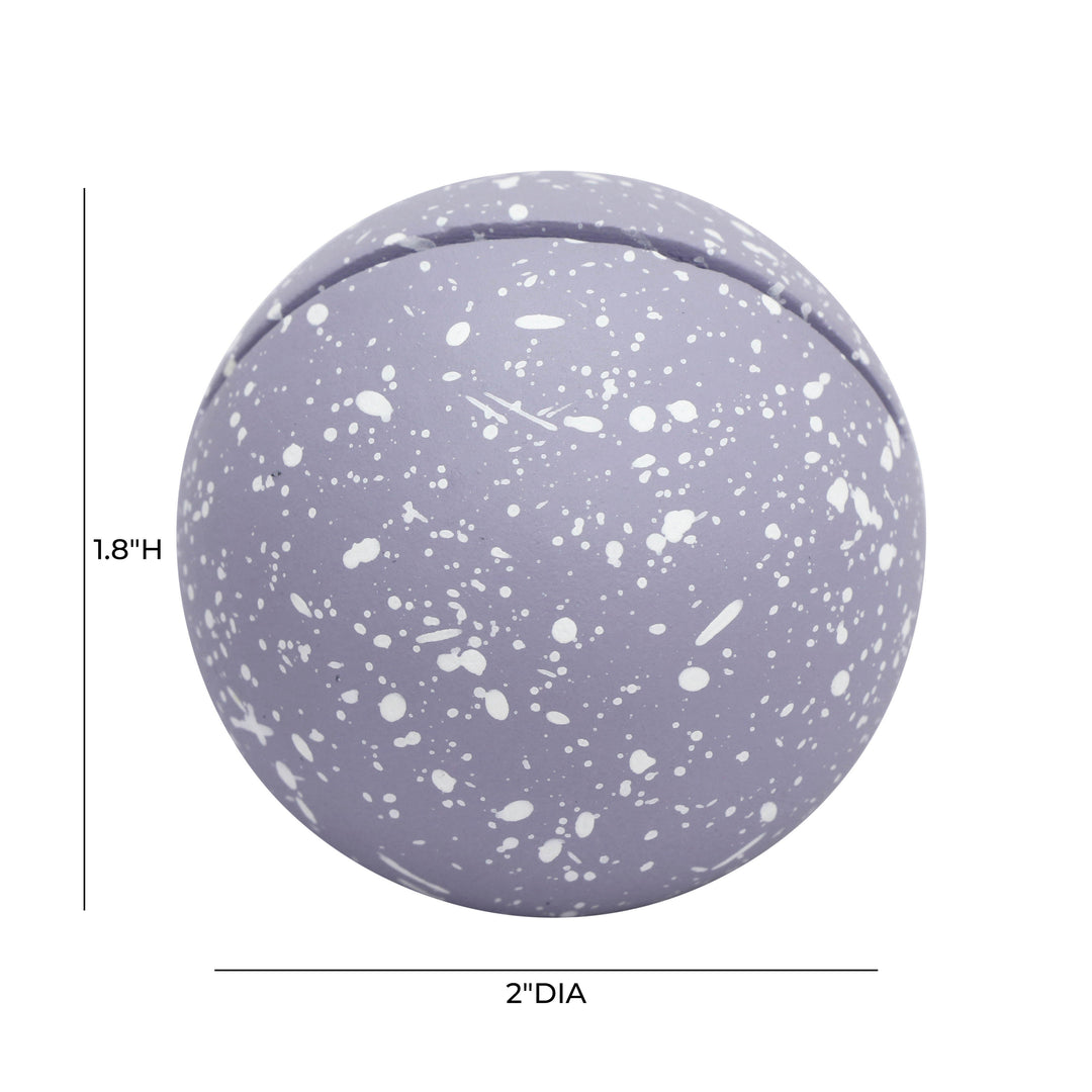 Gabby Purple Speckled Round Card Holder - Set of 4