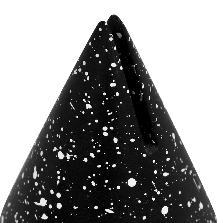 Gabby Black Speckled Cone Card Holder - Set of 4