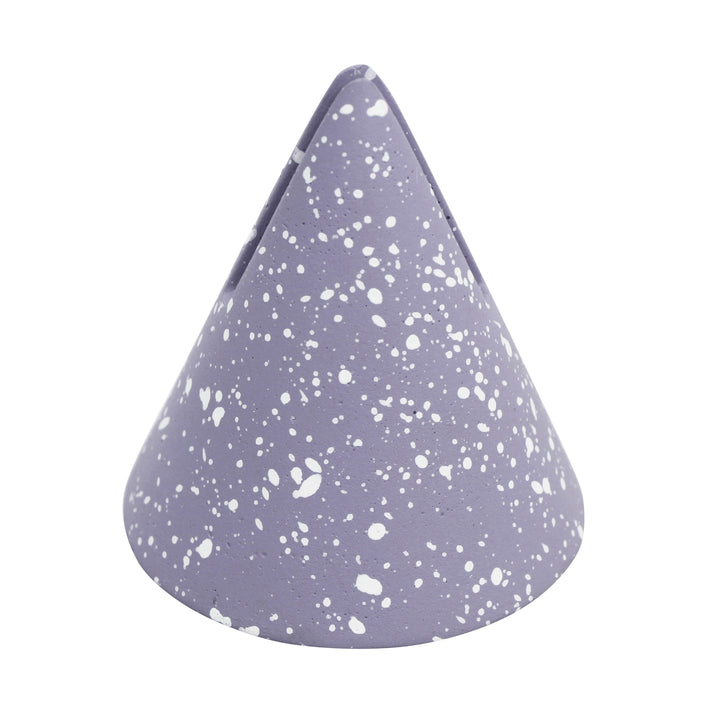 Gabby Purple Speckled Cone Card Holder - Set of 4