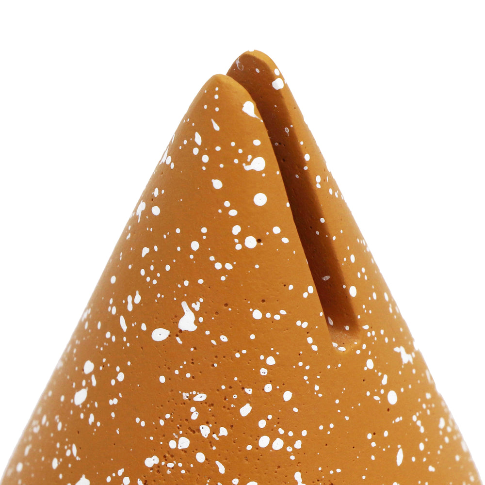 Gabby Terracotta Speckled Cone Card Holder - Set of 4