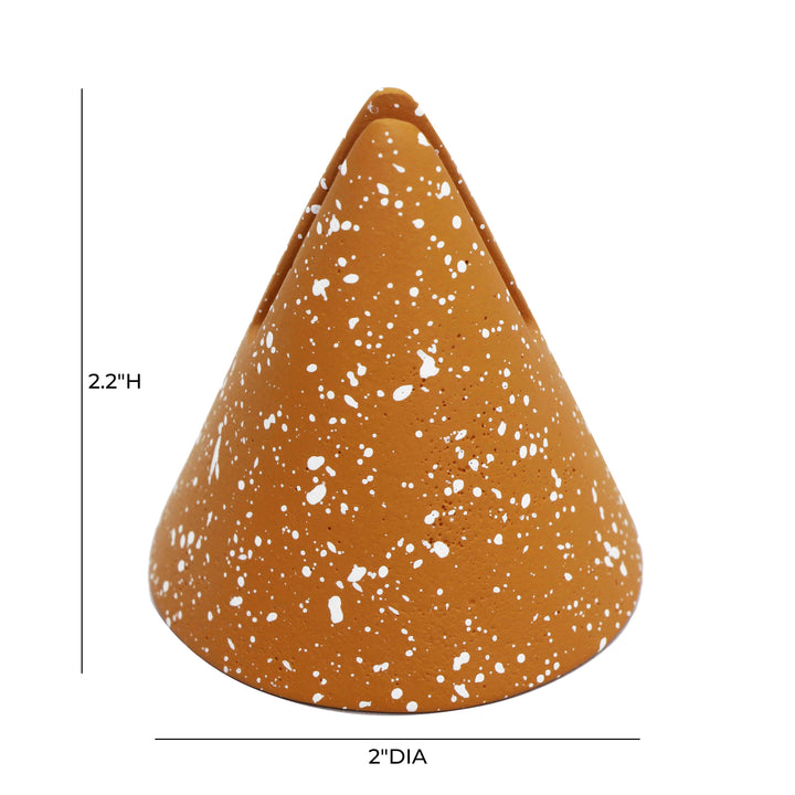 Gabby Terracotta Speckled Cone Card Holder - Set of 4
