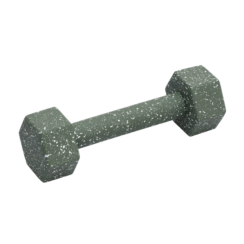 Gabby Green Speckled Decorative Dumbbell