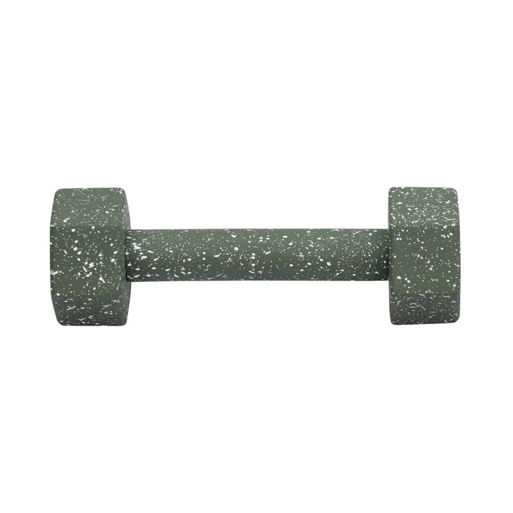 Gabby Green Speckled Decorative Dumbbell