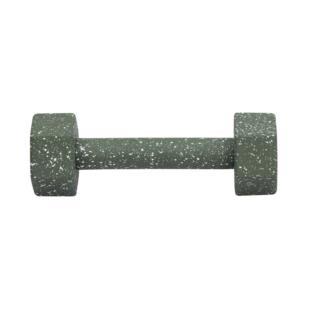 Gabby Green Speckled Decorative Dumbbell