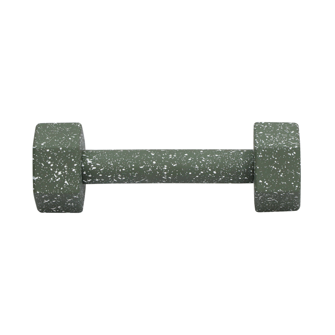 Gabby Green Speckled Decorative Dumbbell